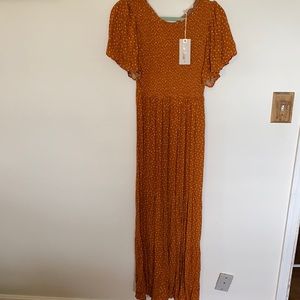 Smocked Boho Maxi Dress